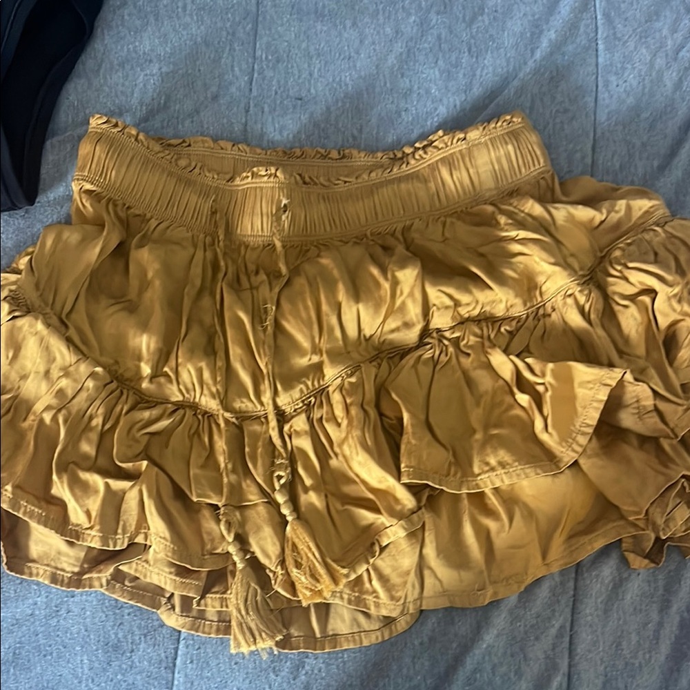 Ruffled Gold Skirt